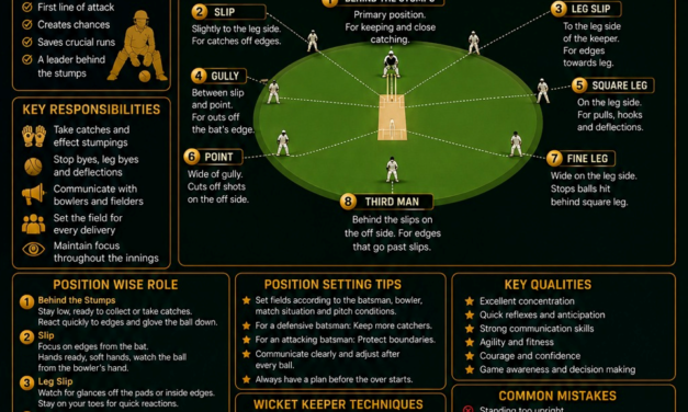 Wicketkeeper Fielding Positions: Roles, Responsibilities and Essential Skills