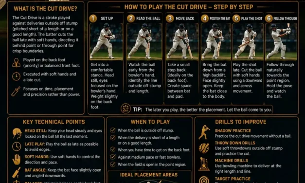 Master the Cut Drive: Timing, Soft Hands and Off-Side Placement